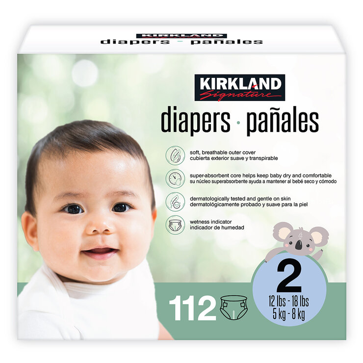 Kirkland Signature Pañales Etapa 2 Unisex 112 pzas — Imagen 1 de 4