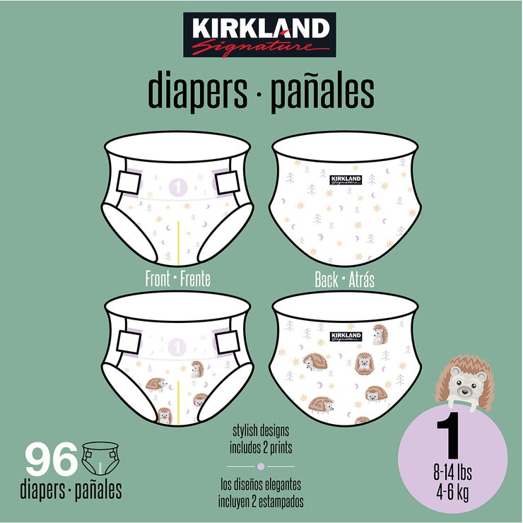 Kirkland Signature Pañales Etapa 1 Unisex 96 piezas — Imagen 4 de 4