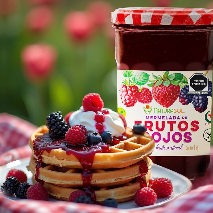 Naturasol Mermelada De Frutos Rojos Con Fruta Natural 1 kg — Imagen 2 de 4
