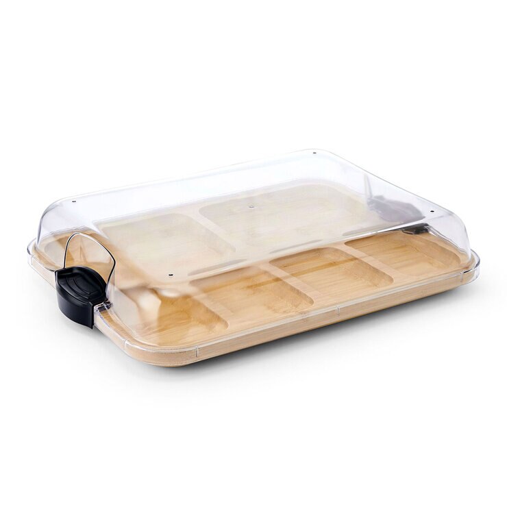 Sabatier Tabla de Servicio de Bambú con Tapa de Bloqueo — Imagen 1 de 4