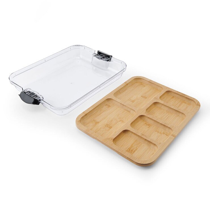 Sabatier Tabla de Servicio de Bambú con Tapa de Bloqueo — Imagen 3 de 4