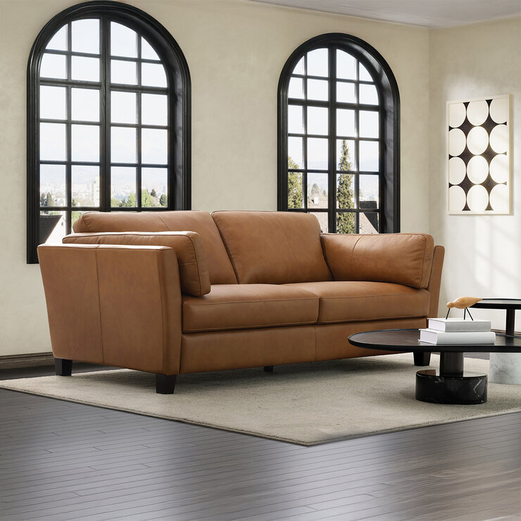 Simon Li Furniture, Sofá de Piel — Imagen 1 de 4