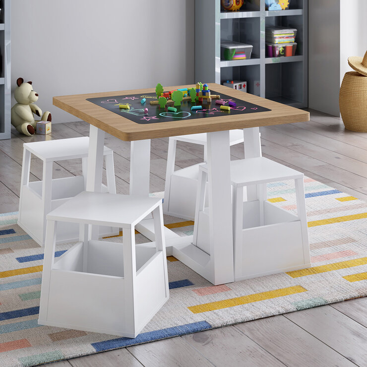 Tresanti, Mesa de Actividades para Niños con Taburetes — Imagen 1 de 3