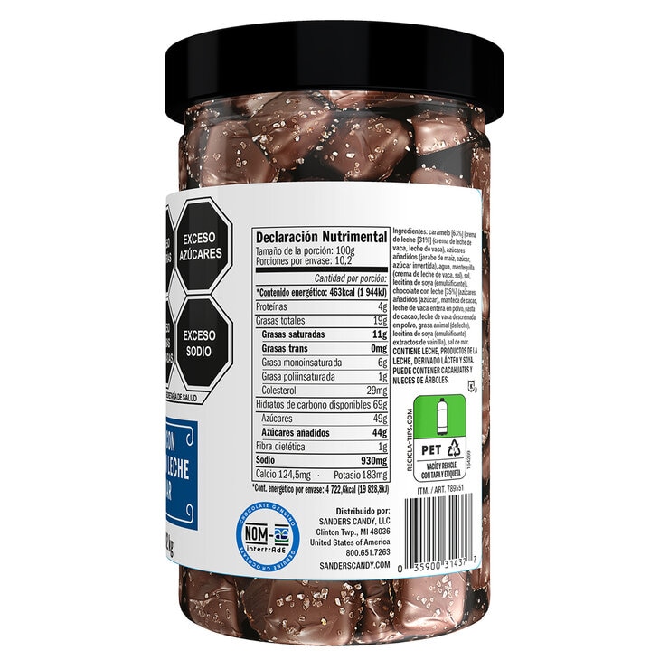 Sanders Caramelos con Chocolate con Leche y Sal de Mar 1.02 kg — Imagen 3 de 4