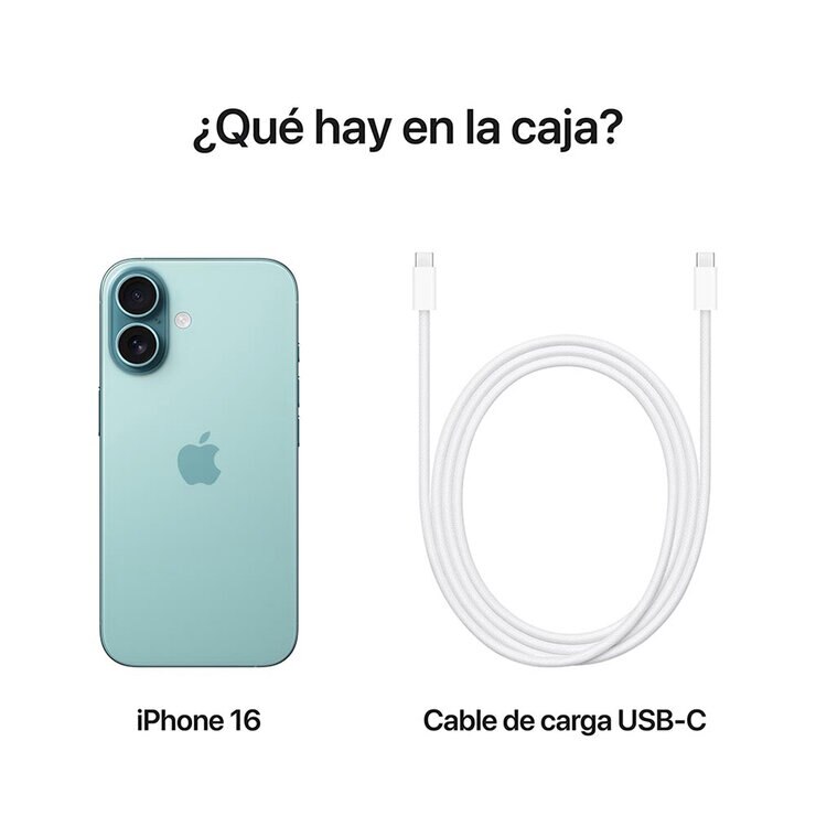 Apple iPhone 16 256GB Verde Azulado — Imagen 2 de 4