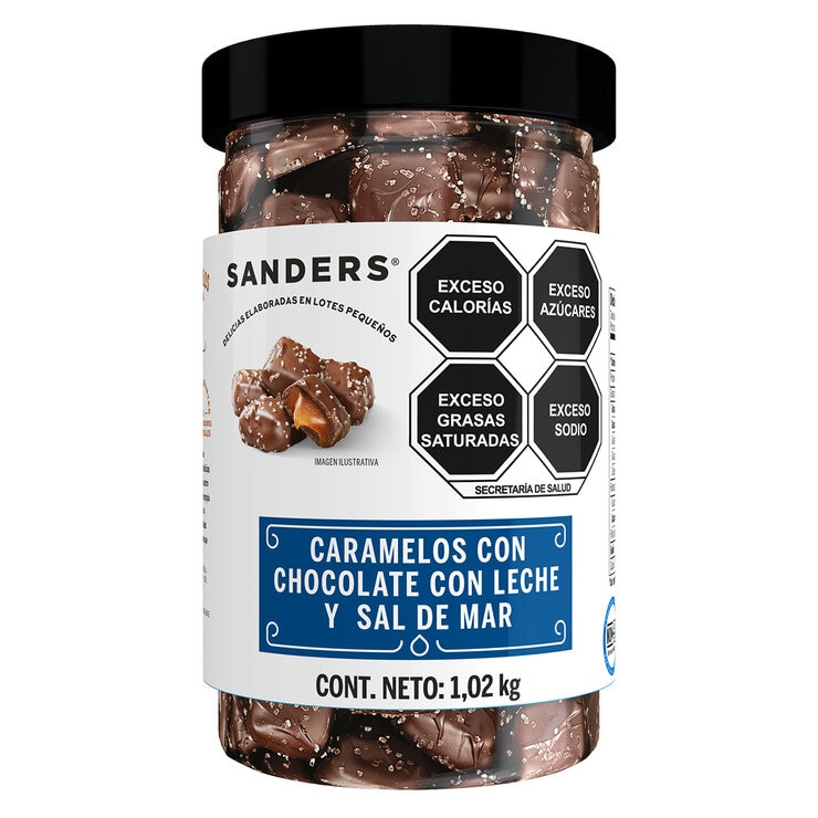 Sanders Caramelos con Chocolate con Leche y Sal de Mar 1.02 kg — Imagen 1 de 4