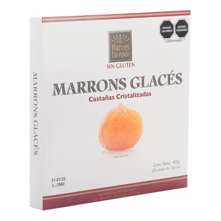 Marrons Glacés Castañas Cristalizadas 25 pzas de 17 g — Imagen 2 de 3