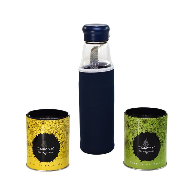 Zoma Tea Collection Termo de Cristal y 2 Latas de Té — Imagen 1 de 3