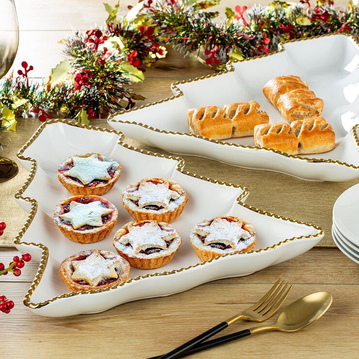 Signature Housewares Incorporated 2 platos Navideños Para Servir — Imagen 3 de 3