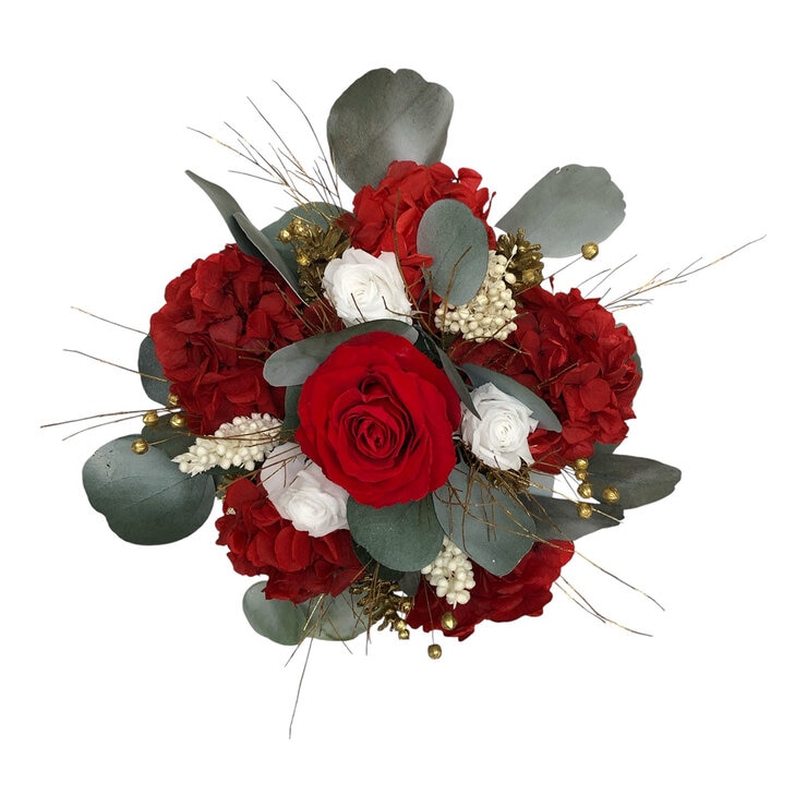 Palma & Jordan, Bouquet Navideño, Caja Negra Listón Rojo — Imagen 3 de 4
