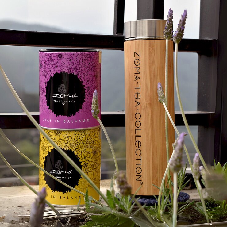 Zoma Tea Collection Termo de Bambú y 2 latas de té — Imagen 2 de 2