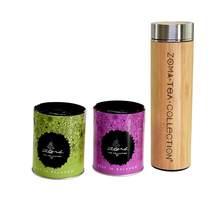 Zoma Tea Collection Termo de Bambú y 2 latas de té — Imagen 1 de 2