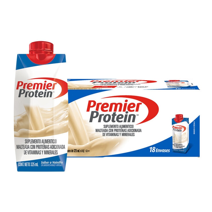 Premier Protein Malteada con Proteína sabor Vainilla 18 envases de 325 ml — Imagen 1 de 3