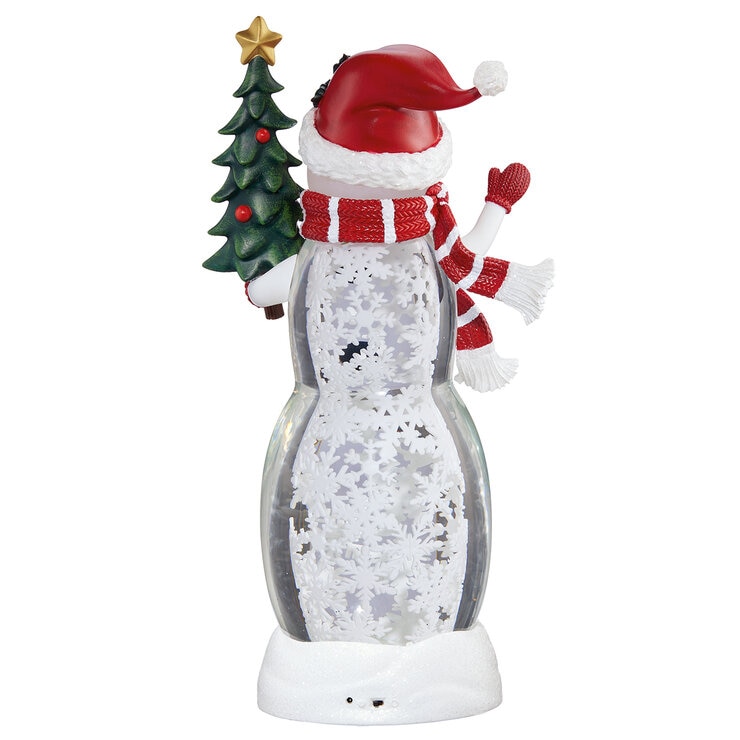 Linterna de Muñeco de Nieve con Árbol con Luces LED — Imagen 3 de 3