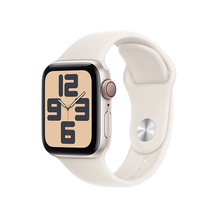 Apple Watch SE (GPS+Cellular) Caja de aluminio Blanco Estelar 40mm con Correa deportiva Blanco Estelar M/L — Imagen 1 de 4