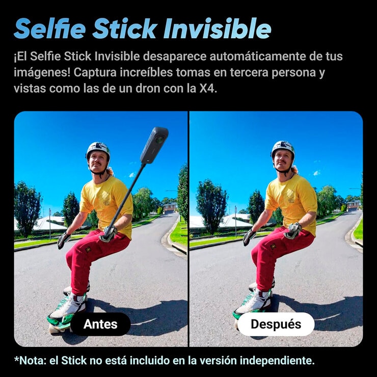 Insta360 X4 Explorer Combo Cámara 360° + Accesorios — Imagen 4 de 4