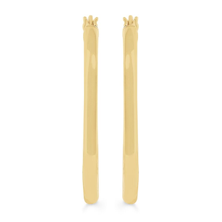 Arracadas Ovaladas, en Oro Amarillo 14K — Imagen 4 de 4