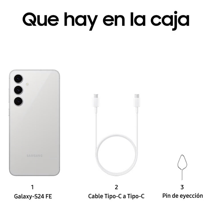Samsung Galaxy S24FE 256GB Gris — Imagen 2 de 4