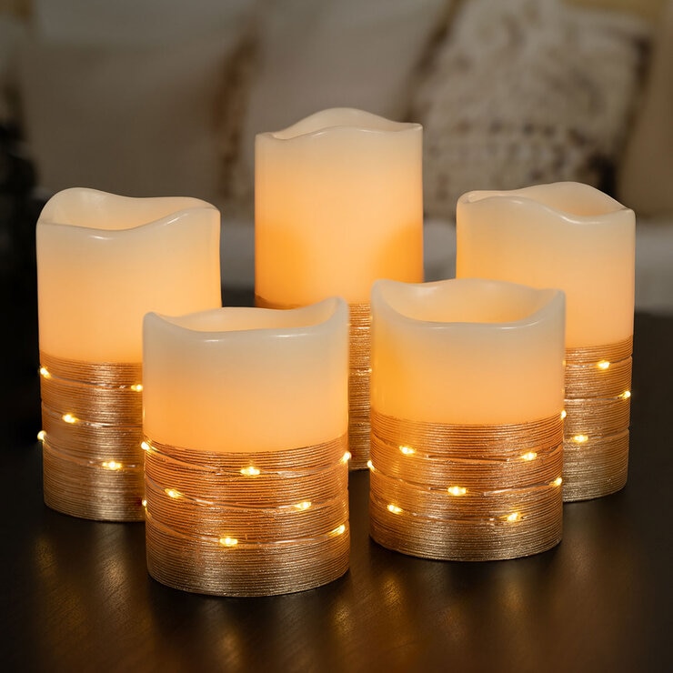 Fusion Velas con Luz Led 5 Piezas — Imagen 2 de 2
