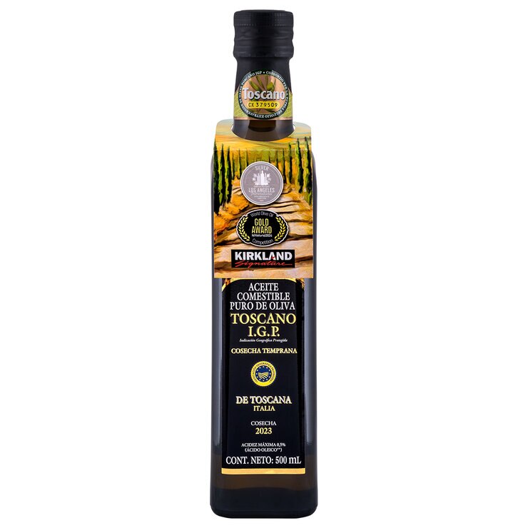 Kirkland Signature Aceite de Oliva Toscano Extravirgen 500 ml — Imagen 1 de 3