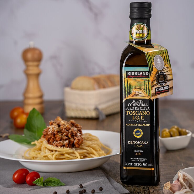 Kirkland Signature Aceite de Oliva Toscano Extravirgen 500 ml — Imagen 3 de 3