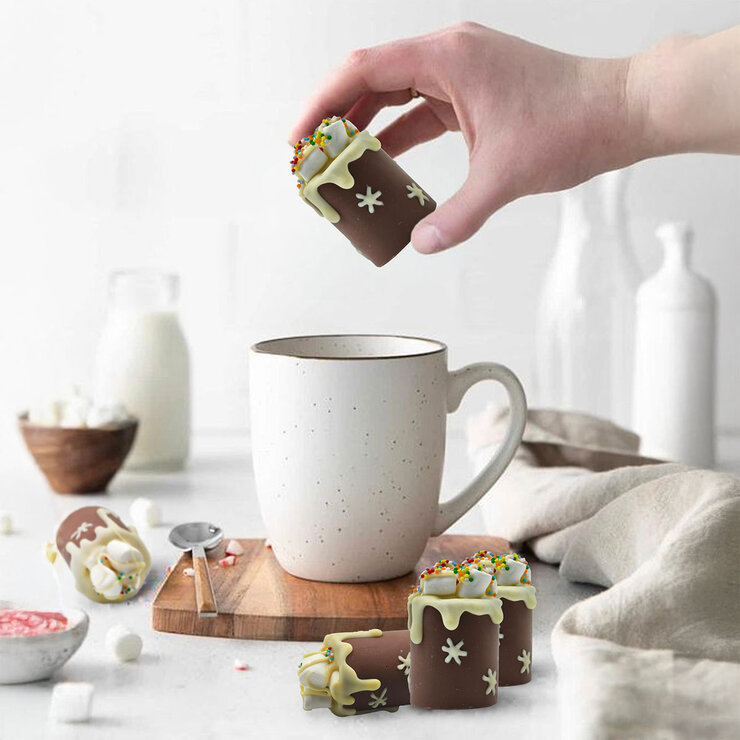 BomBombs Tacitas de Chocolate para Preparar Bebidas 12 pzs — Imagen 4 de 4