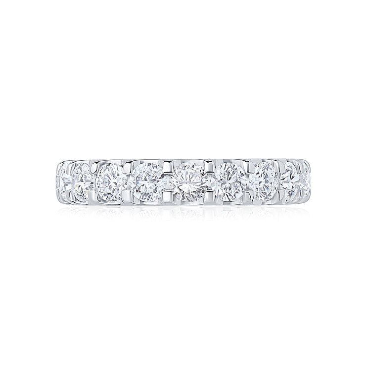 Anillo de Eternidad, 3.00ctw Diamantes, Oro Blanco de 14K — Imagen 4 de 4