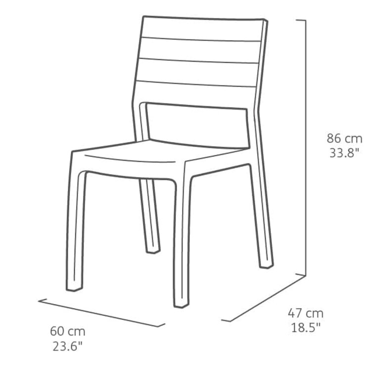 Keter, Harmony Silla para Jardín 4 Piezas — Imagen 3 de 4