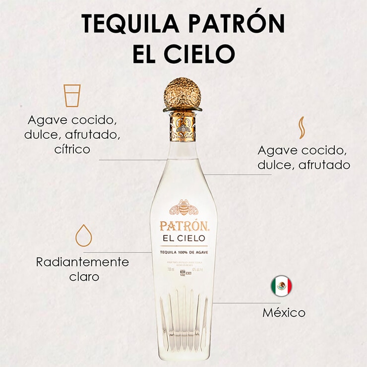 Tequila Patrón El Cielo 700 ml — Imagen 3 de 4