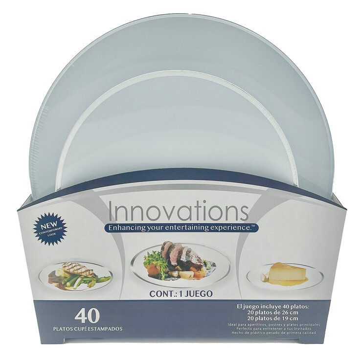 Innovatios Platos Desechables 40 pzs — Imagen 1 de 3