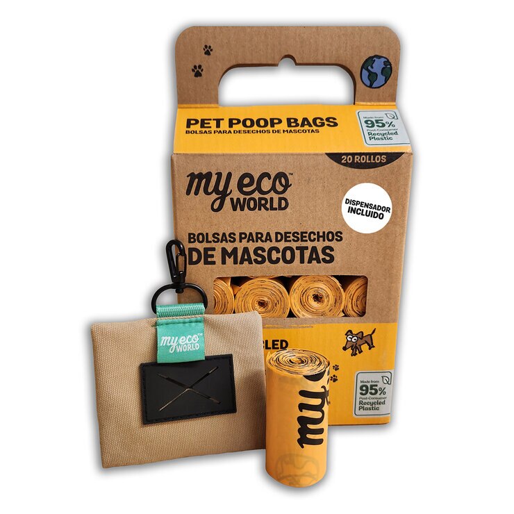 My Eco World Bolsas para Desechos de Mascotas 20 rollos con 15 bolsas — Imagen 2 de 4