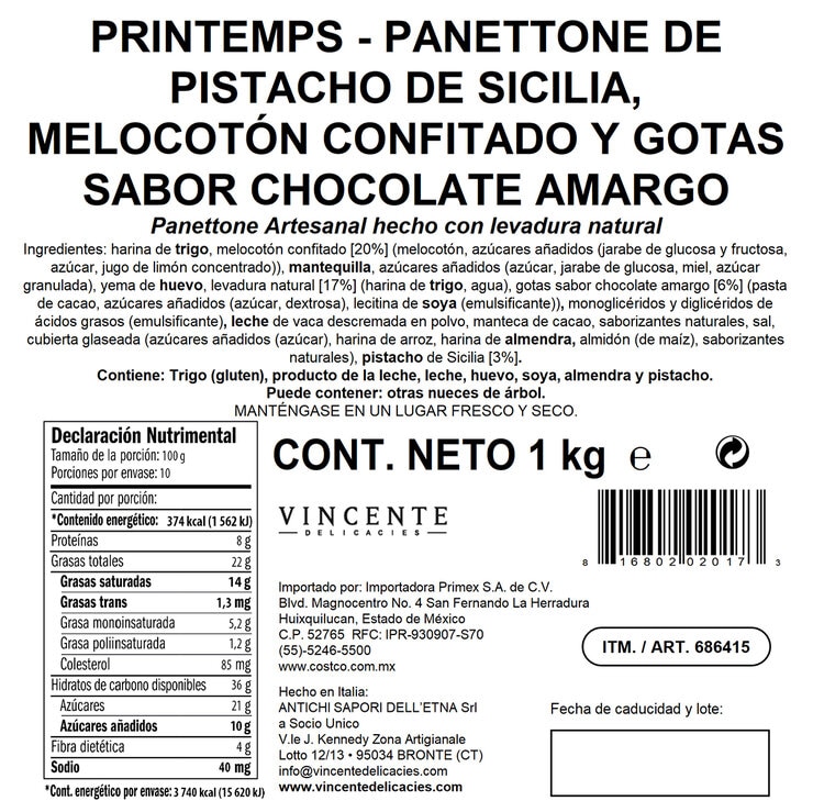 Vincente Panettone 1 kg — Imagen 2 de 4