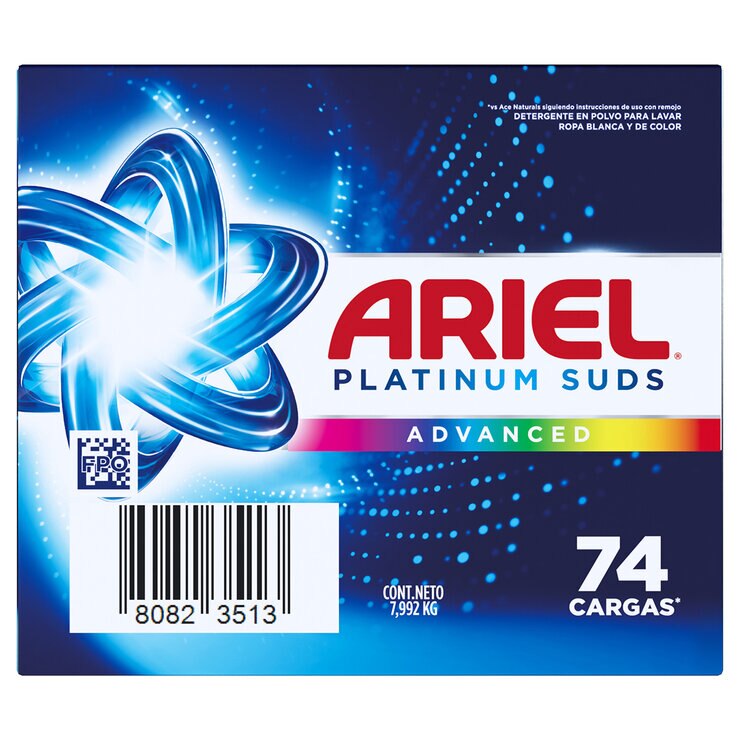 Ariel Platinum Detergente en Polvo para Ropa 7.9 kg — Imagen 1 de 3