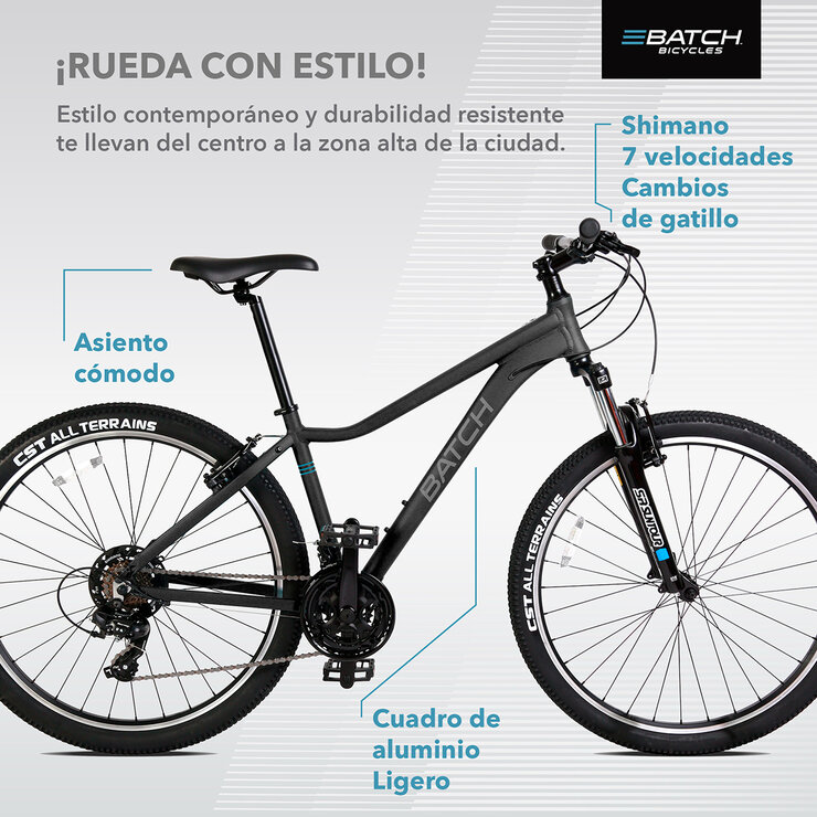 Bicicleta de Montaña R29 Batch Negro — Imagen 3 de 4