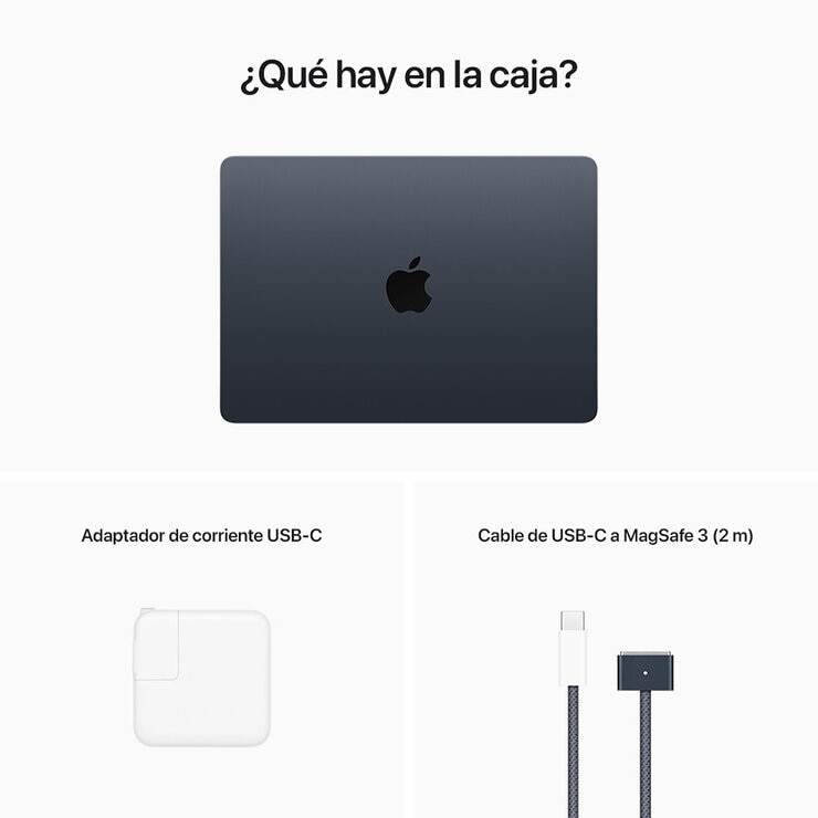 Apple MacBook Air 13" Chip M2 256GB Medianoche — Imagen 3 de 4