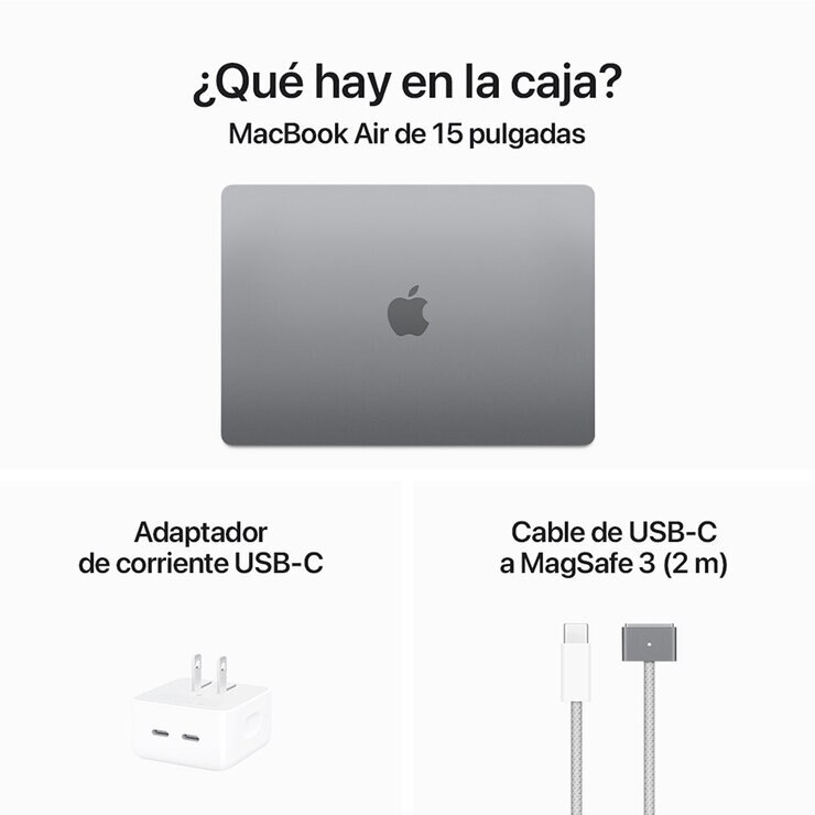 Apple MacBook Air 15" Chip M3 256GB Gris Espacial — Imagen 2 de 4