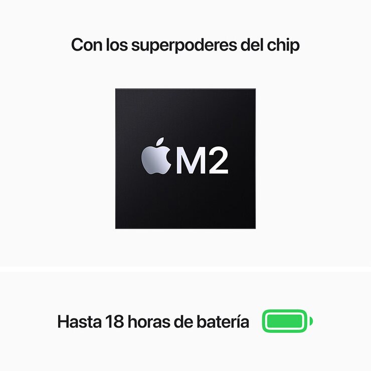 Apple MacBook Air 13" Chip M2 256GB Blanco Estelar — Imagen 3 de 4