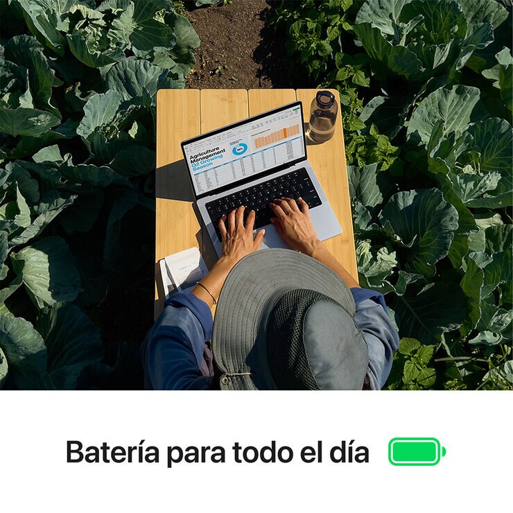 Apple MacBook Pro 14" Chip M4 1TB Plata CPU de 10 núcleos GPU de 10 núcleos Mamoria unificada de 16GB — Imagen 4 de 4