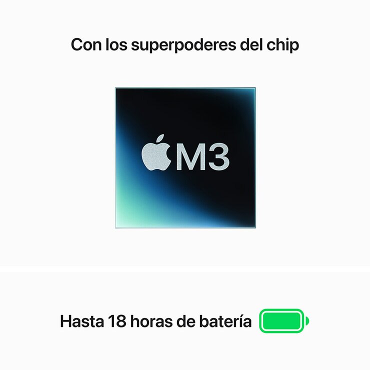 Apple MacBook Air 15" Chip M3 256GB Blanco Estelar — Imagen 3 de 4