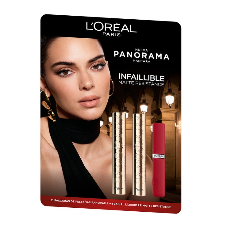 L'Oréal Panorama Máscara de Pestañas + Labial Líquido — Imagen 2 de 4