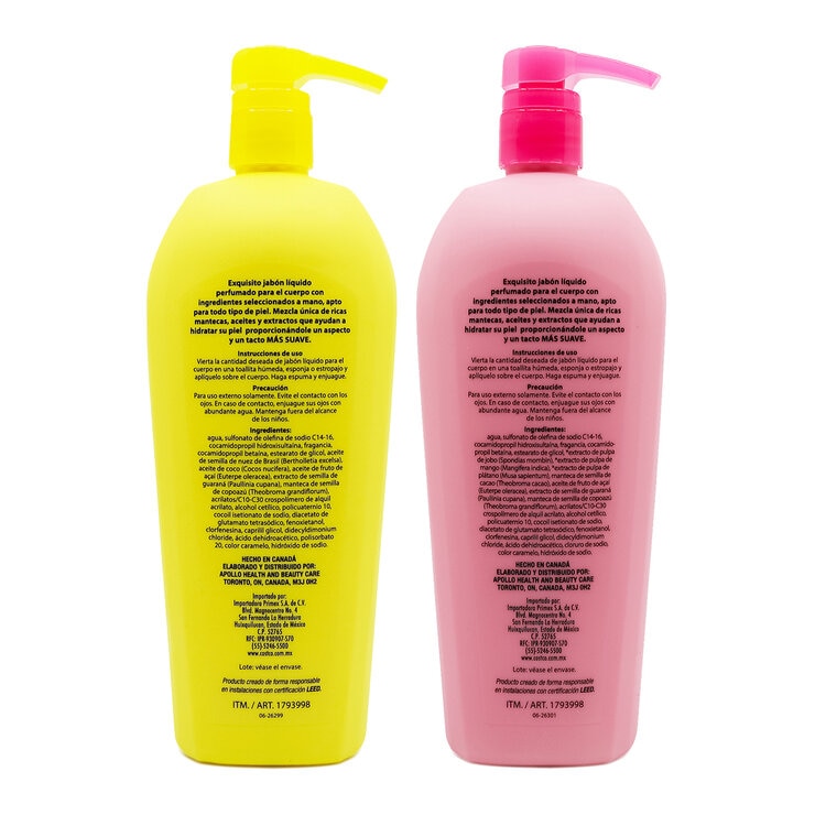 Nutrius Jabón Líquido para el Cuerpo 2 envases de 750 mL c/u — Imagen 3 de 4