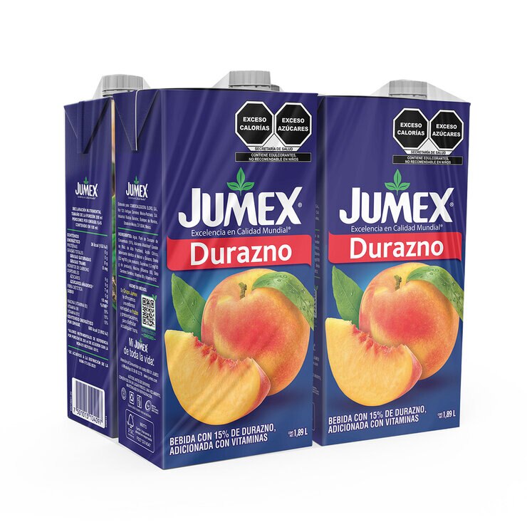 Jumex Bebida de Durazno 4 pzs de 1.89 l — Imagen 2 de 4