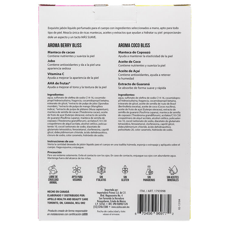 Nutrius Jabón Líquido para el Cuerpo 2 envases de 750 mL c/u — Imagen 4 de 4