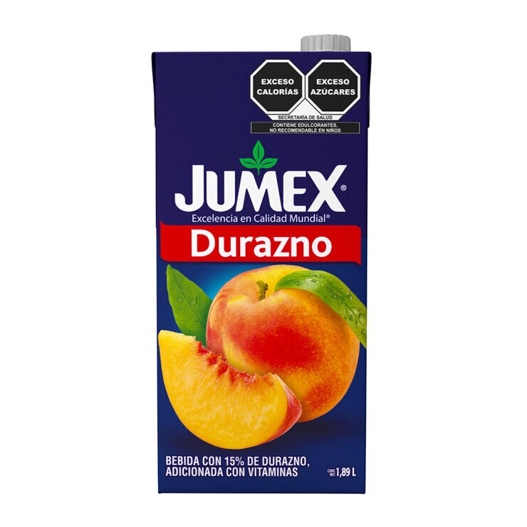 Jumex Bebida de Durazno 4 pzs de 1.89 l — Imagen 1 de 4