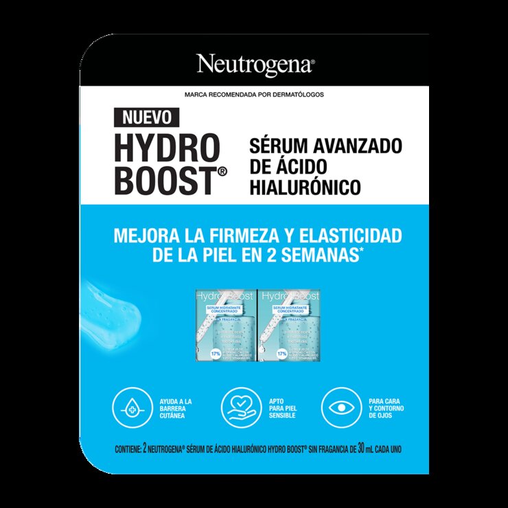 Neutrogena Suero Facial Hydro Boost 2 pzas de 30 ml — Imagen 1 de 4