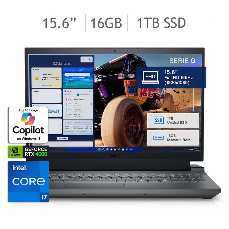 DELL Inspiron Gaming NB G15 5530 Laptop 15.6" Full HD Intel Core i7 16GB 1TB SSD — Imagen 1 de 4
