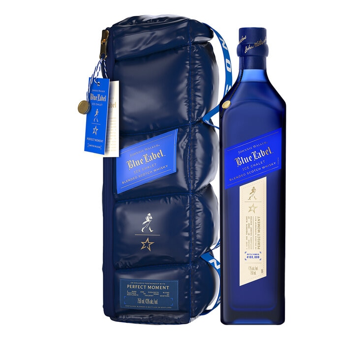Whisky Johnnie Walker Blue Label Blended Scotch Ice Chalet 750ml — Imagen 1 de 3