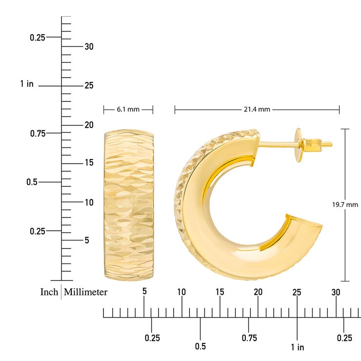 Arracadas, Oro Amarillo de 14K — Imagen 2 de 4