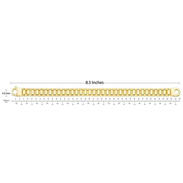 Pulsera de Eslabones, Oro Italiano de 14K — Imagen 2 de 4