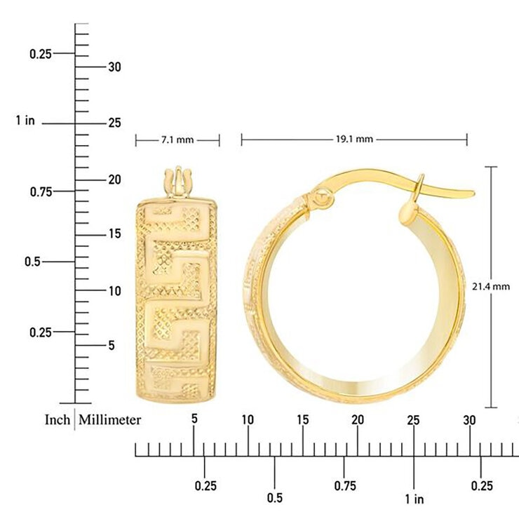 Arracadas, Oro Amarillo de 14K — Imagen 3 de 4